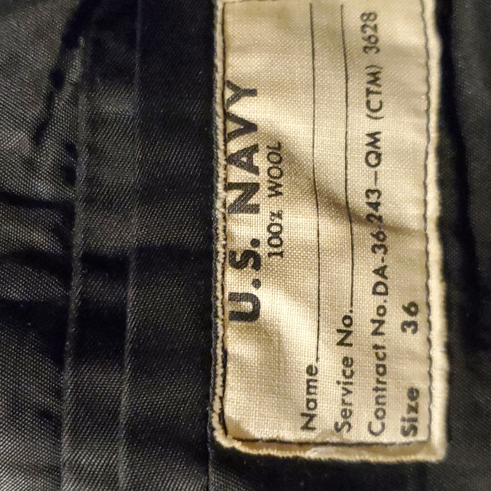 WWII NAVY  Pea Coat - Picture 2 of 4